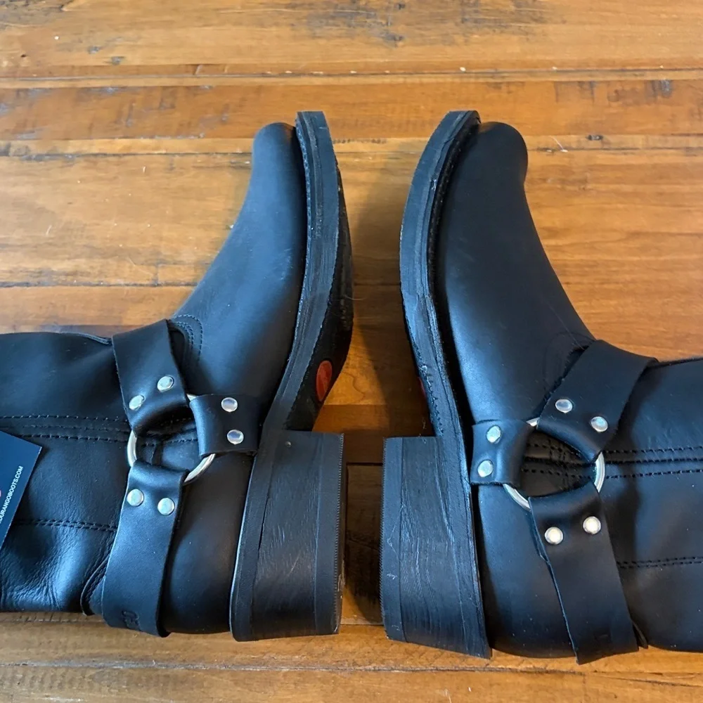 Durango 11” Full Grain Leather Harness Motorcycle Boots, DB510, US 10 EE